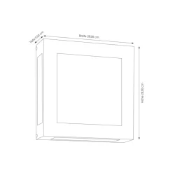 Udendørs LED-væglampe Aqua Legendo, stål