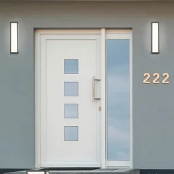 Udendørs LED-væglampe Fuerte, antracit, aluminium, IP54