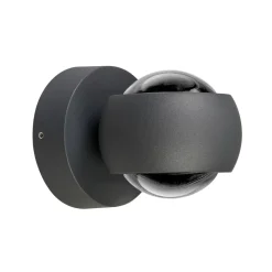 Udendørs LED-væglampe, grafit, op & ned, CCT, dæmpbar, aluminium