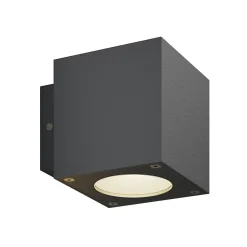 Udendørs LED-væglampe Jarno, antracit, sæt med 2, metal, 9 cm