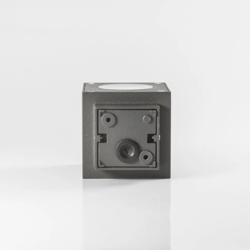 Udendørs LED-væglampe Jarno, antracit, sæt med 2, metal, 9 cm