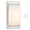 Udendørs LED-væglampe 068LEDSEN, stål, sensor