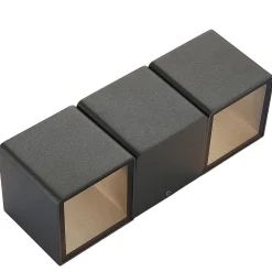 Udendørs LED-væglampe Niclas, kantet