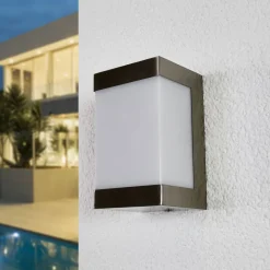 Udendørs LED-væglampe Severina, stål