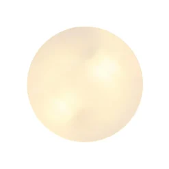 Udendørs loftslampe Vranos, sølvfarvet, Ø 24 cm, aluminium