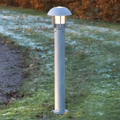 Udendørs stillampe Heimdal i aluminium, sølvgrå