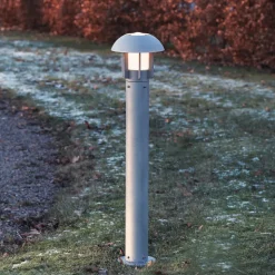 Udendørs stillampe Heimdal i aluminium, sølvgrå