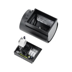 Udendørs væglampe CAN, sort, 1 lyskilde, Ø 8 cm IP65 metal GU10