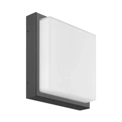 Udendørs væglampe Ernest, grafit, E27, bevægelsessensor