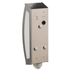 Udendørs væglampe firkantet i stål med sensor