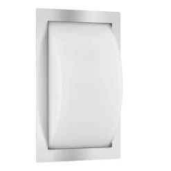 Udendørs væglampe Ivett E27 stål med bevægelsessensor