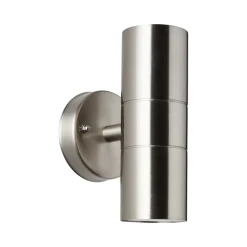 Udendørs væglampe Jandy op/ned rustfarvet, metal, GU10