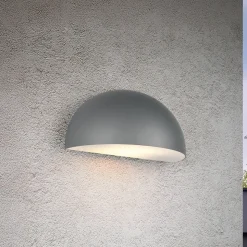 Udendørs væglampe Maas, antracit, trykstøbt aluminium, E27