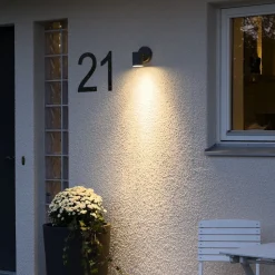 Udendørs væglampe "New Modena" m. 1 lys, i sort