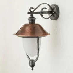 Udendørs væglampe Peggy, pendel, kobber