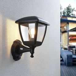 Udendørs væglanterne Acelya med bevægelsessensor