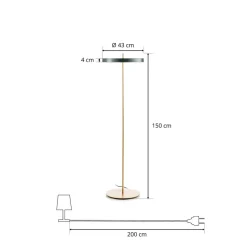 UMAGE Asteria Floor LED-gulvlampe, skovgrøn