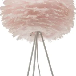 UMAGE Eos Medium gulvlampe rosa, hvid trefod