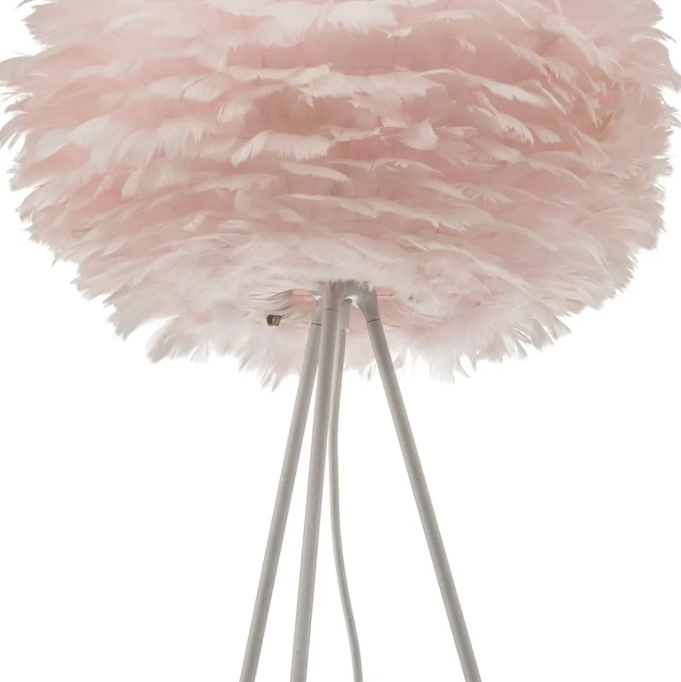 UMAGE Eos Medium gulvlampe rosa, hvid trefod