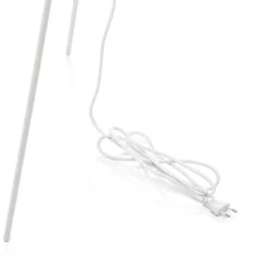 UMAGE Eos Medium gulvlampe rosa, hvid trefod