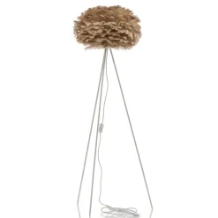 UMAGE Eos medium gulvlampe, tre ben, lysebrun
