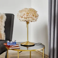 UMAGE Eos mini bordlampe brun/messing