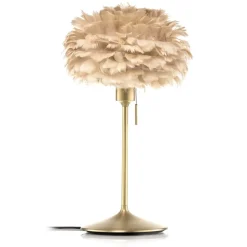 UMAGE Eos mini bordlampe brun/messing