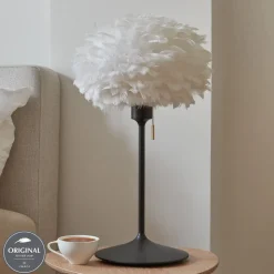 UMAGE Eos mini bordlampe, hvid/sort