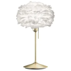 UMAGE Eos mini bordlampe, hvid/messing