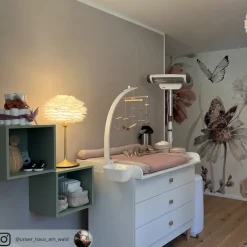 UMAGE Eos mini bordlampe, hvid/messing