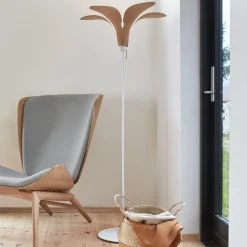 UMAGE Jazz oak gulvlampe, gulvstativ, hvid