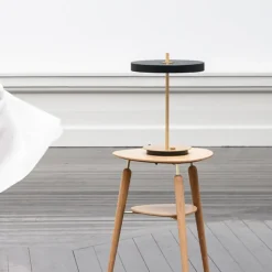 UMAGE LED-bordlampe Asteria Table, USB, sort/messing