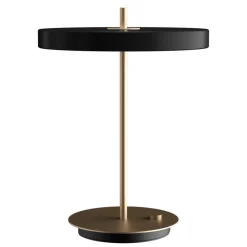 UMAGE LED-bordlampe Asteria Table, USB, sort/messing