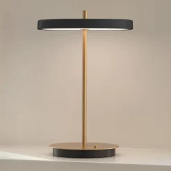 UMAGE LED-bordlampe Asteria Move sort/messing 31 cm