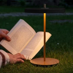 UMAGE LED-bordlampe Asteria Move sort/messing 31 cm