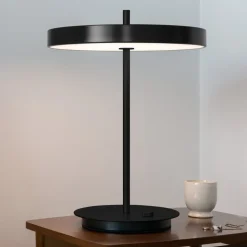 UMAGE LED-bordlampe Asteria Table, USB, sort/sort