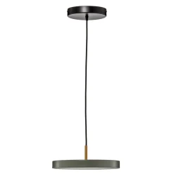 UMAGE LED-hængelampe Asteria Mini, lysegrøn/messing, Ø 31 cm