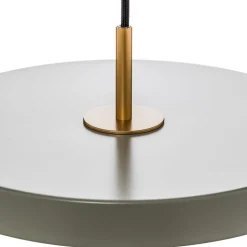 UMAGE LED-hængelampe Asteria Mini, lysegrøn/messing, Ø 31 cm