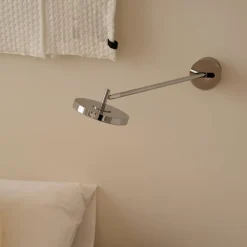 UMAGE LED-væglampe Asteria LONG HW, poleret stål, 45 cm