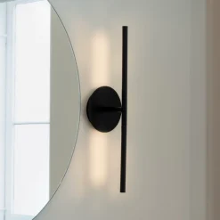 UMAGE LED-væglampe Omni, sort, bredde 54 cm, 2 lyskilder