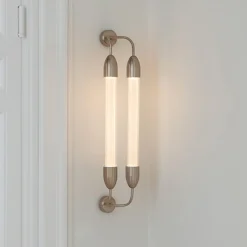 UMAGE væglampe Lemon Squeeze 2 lyskilder, længde 77 cm, messing