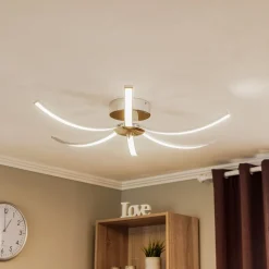 Umbra LED-loftlampe, 6 lyskilder, 91 cm, krom