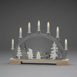 Vandrer i Skoven LED-adventsstage med dyr, træ