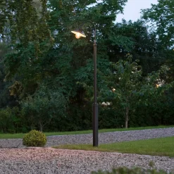 Vega lygtepæl, sort, 1 lyskilde, 240 cm