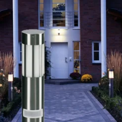 Vejlampe 475, stål, højde 90 cm, bevægelsessensor