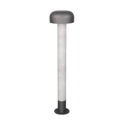 Vejlampe Fraser, grå/betonlook, aluminium, IP54, højde 84,5 cm