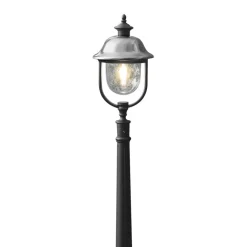 Vejlampe Parma, sort, metal, 118 cm høj, E27, IP43