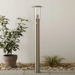 Vejlampe York, stål, bevægelsessensor, IP44