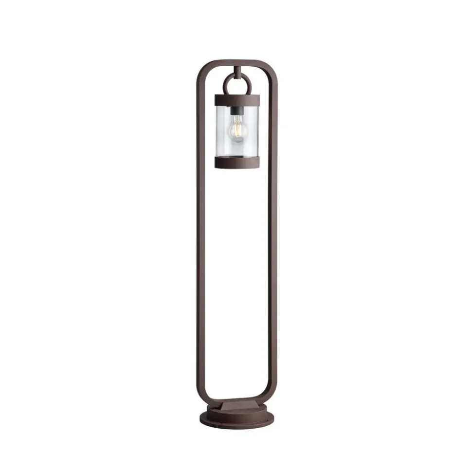 Vejlampen SAMBESI, rustfarvet, højde 100 cm, metal, IP44