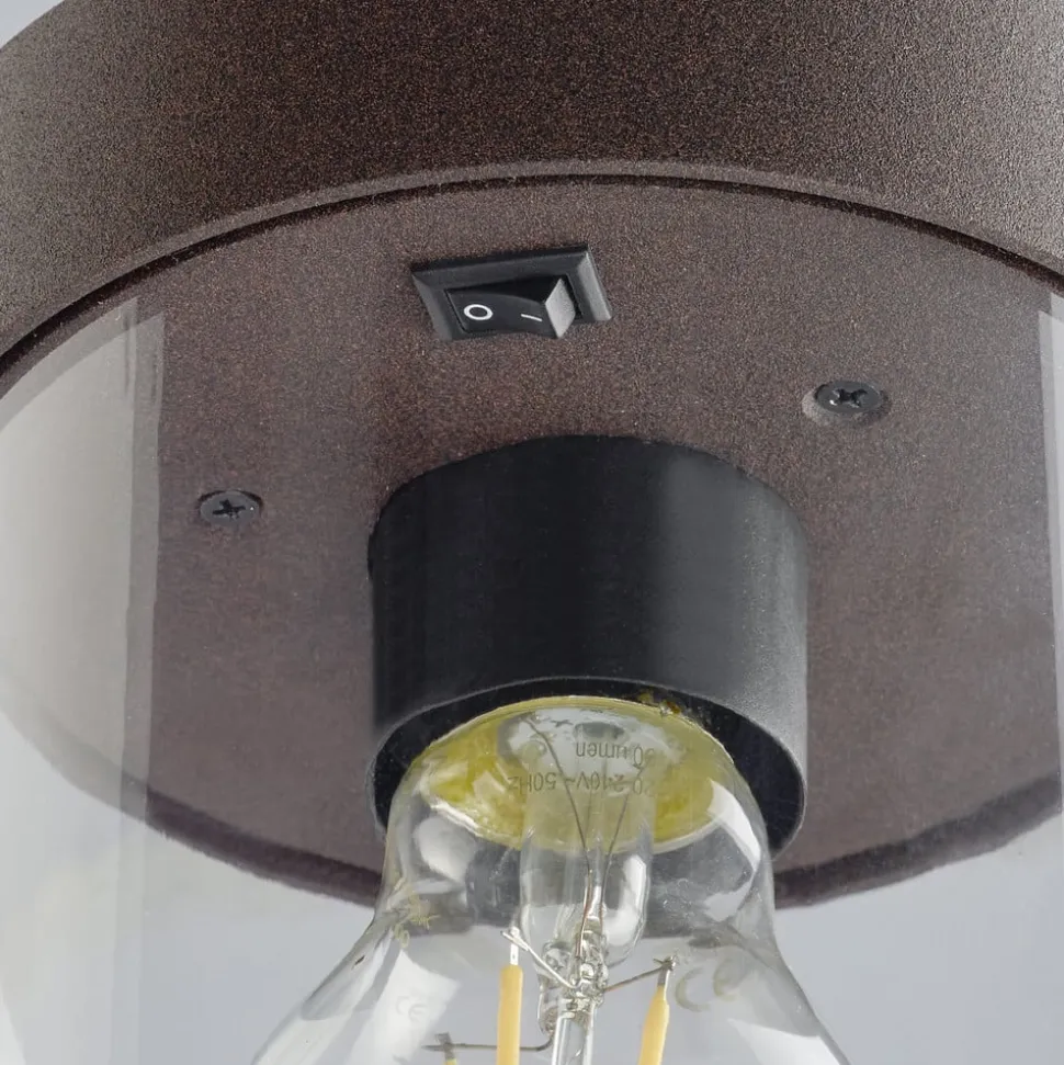 Vejlampen SAMBESI, rustfarvet, højde 100 cm, metal, IP44